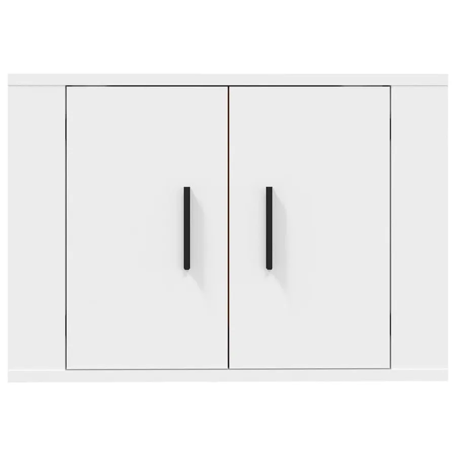 Meuble TV mural Blanc 57x34,5x40 cm - 4