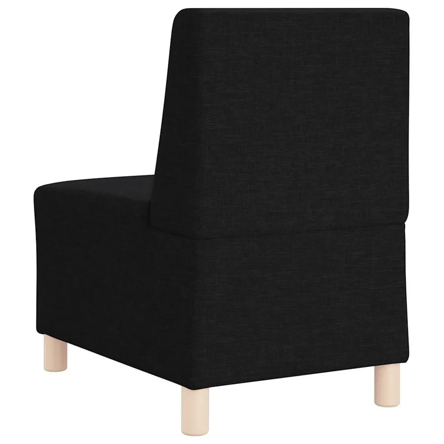 Unité de Sofa Modulaire Sans Accoudoirs 3 pcs Noir - 7
