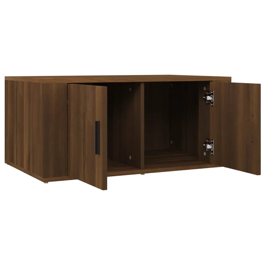 Table basse Chêne marron 80x50x36 cm Bois d'ingénierie - 6