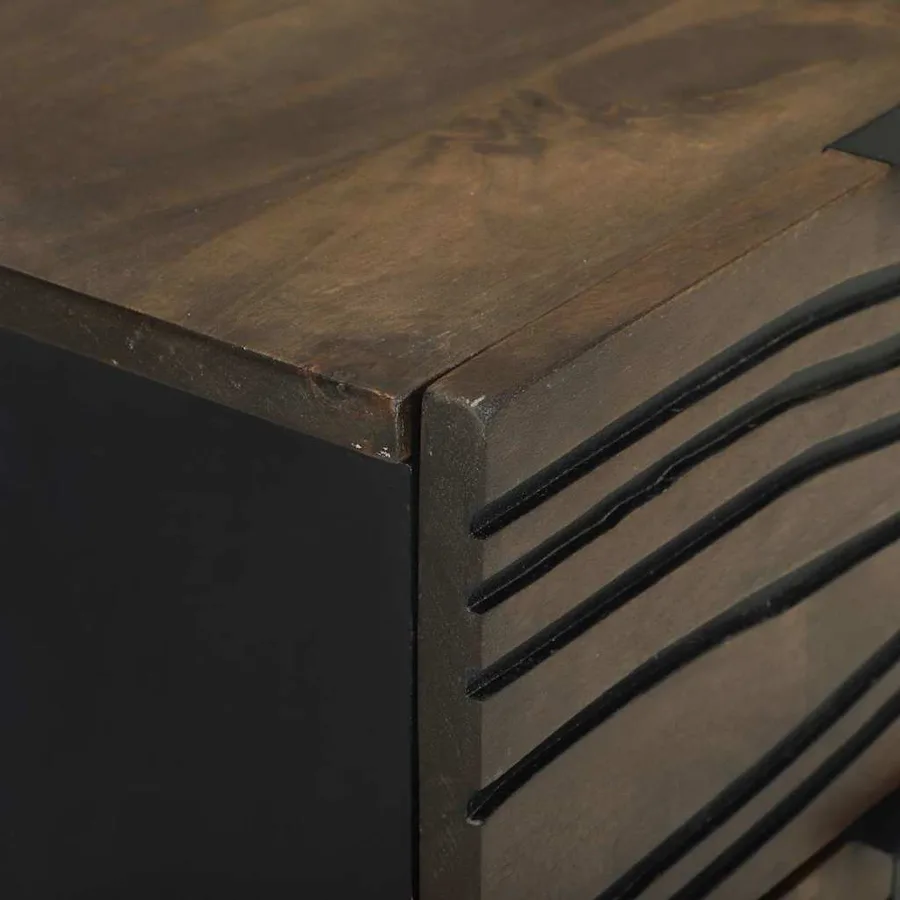 Table de chevet Noyer 40 x 33 x 46 cm Bois d'ingénierie - 8