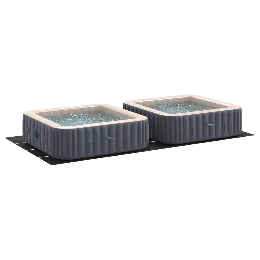 Tapis de piscine Noir 820 x 420 x 0,1 cm Tissu non tissé - 3