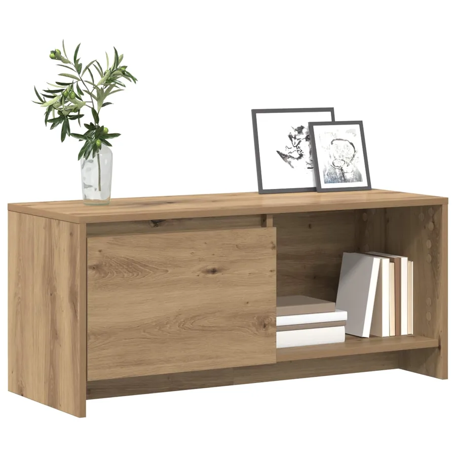 Ensemble meuble TV 90 x 35 x 40 cm Chêne artisanal - 3