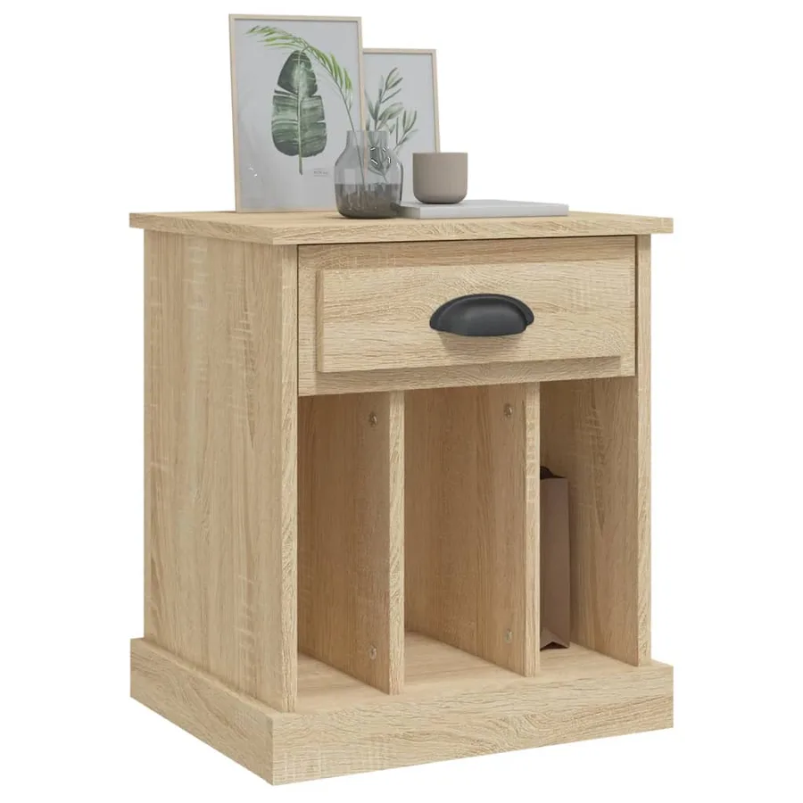 Tables de chevet 2 pcs chêne sonoma 43x36x50 cm - 4