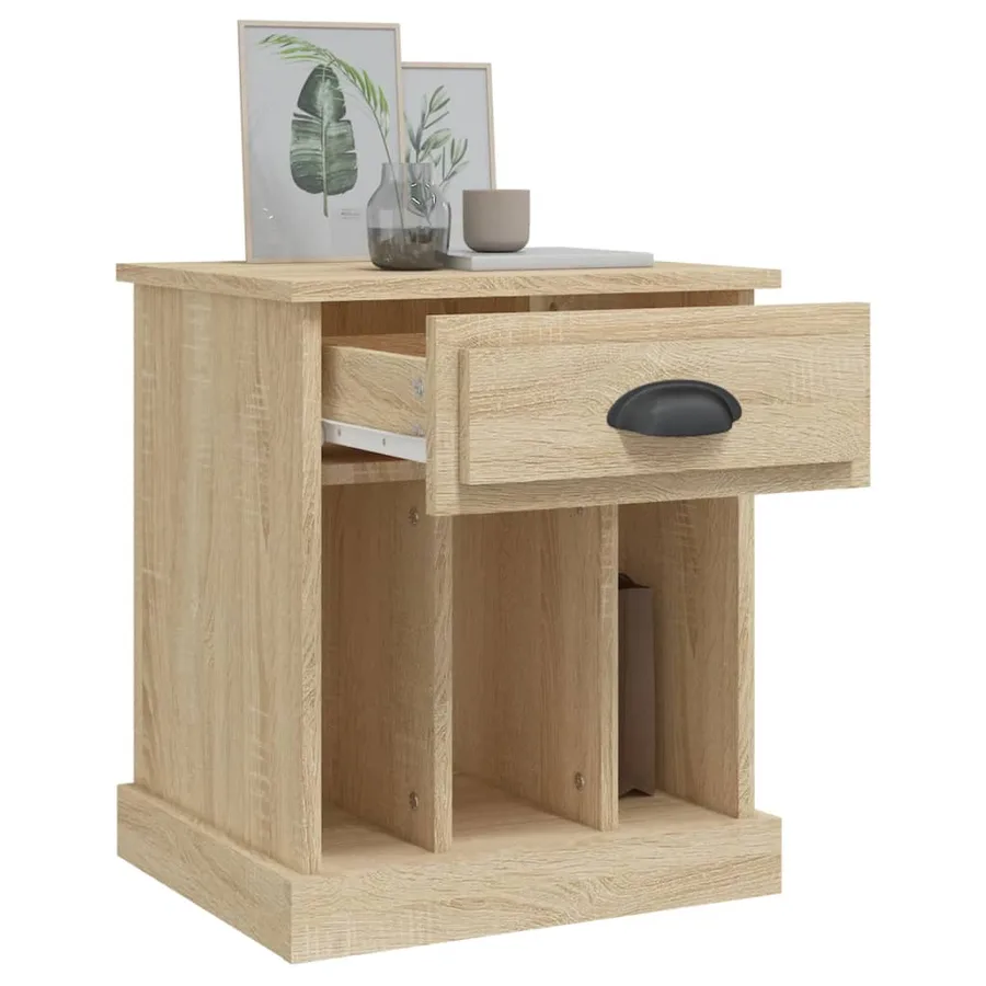 Tables de chevet 2 pcs chêne sonoma 43x36x50 cm - 5