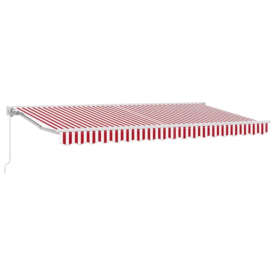 Cadre d'auvent Rouge et Blanc 400 x 200 cm - 2
