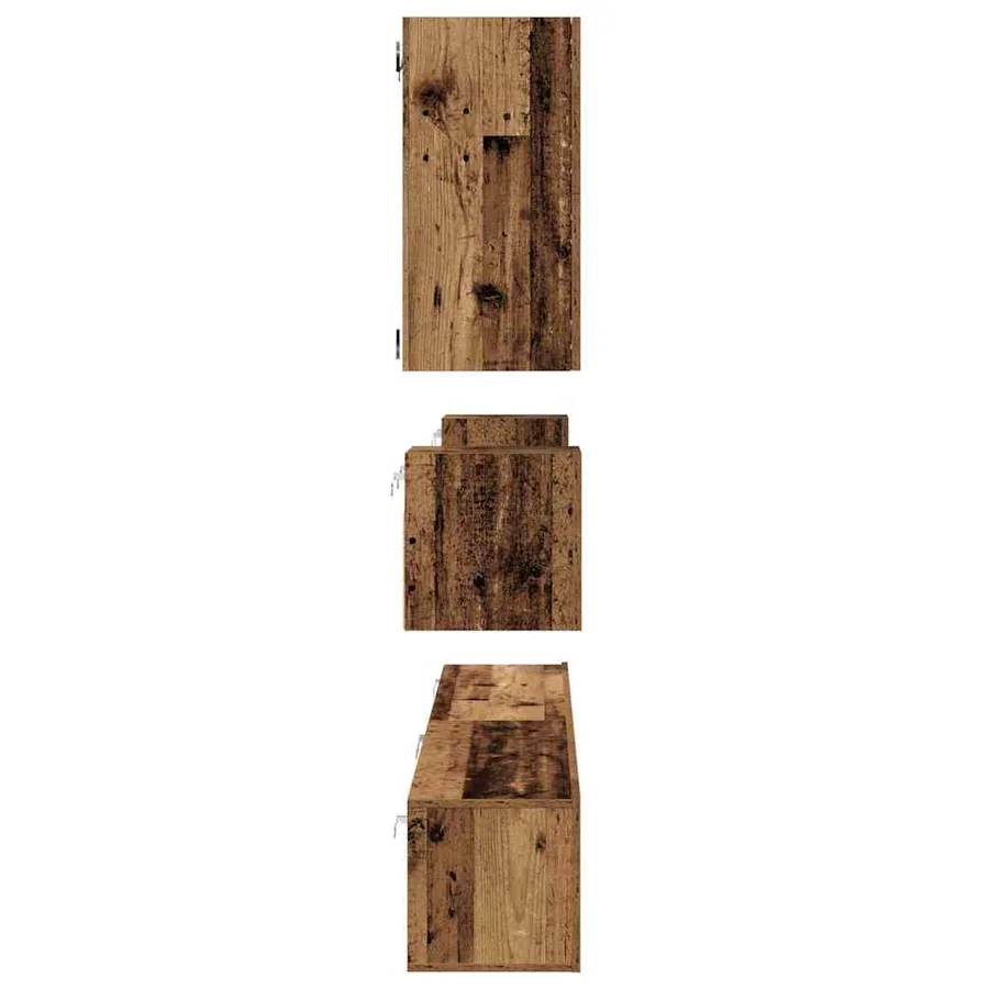 Ensemble meuble TV 8 pcs Bois Ancien Bois d'ingénierie - 8