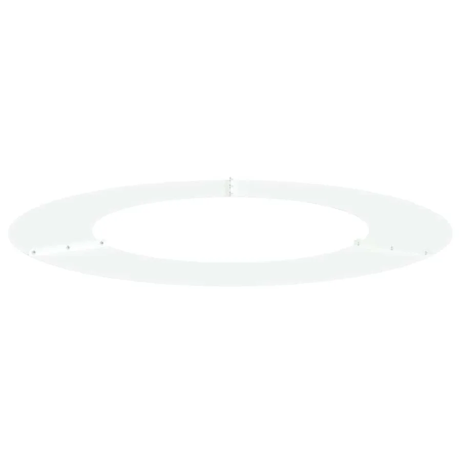 adapté pour anneaux d'arbre plats 5 pc Blanc Ø50/80 cm Acier - 4