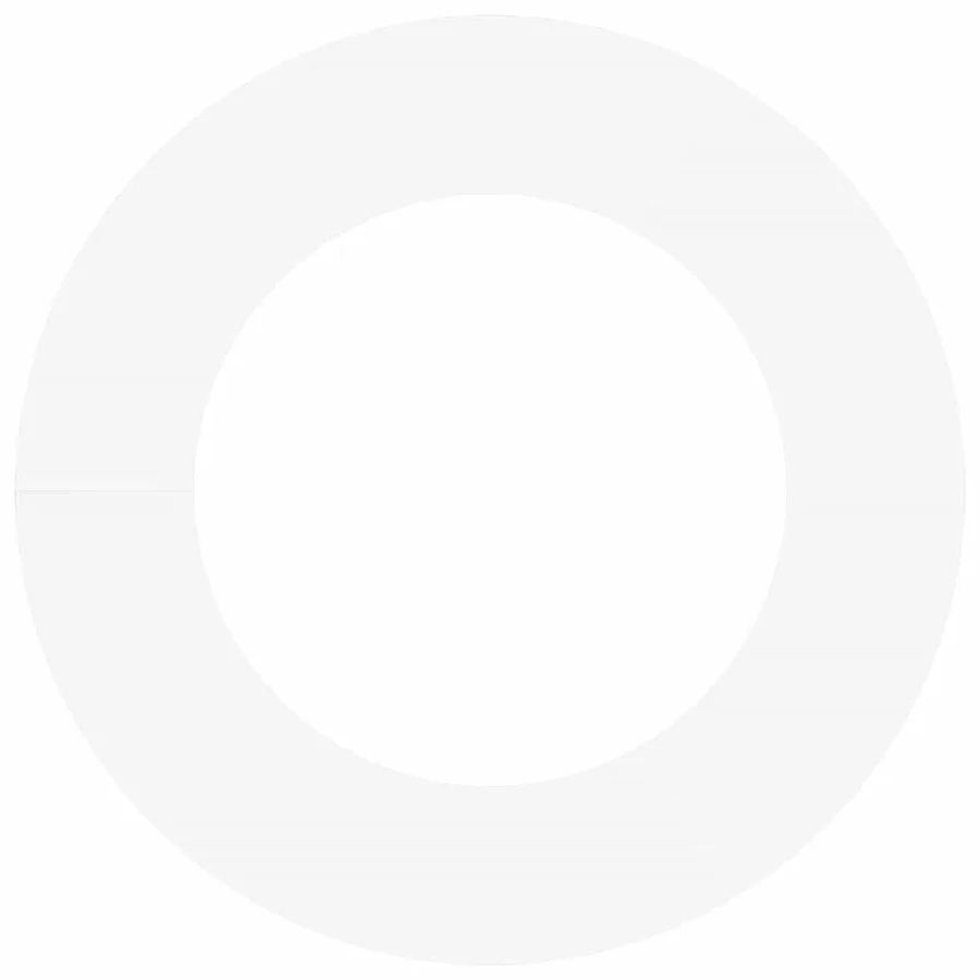 adapté pour anneaux d'arbre plats 5 pc Blanc Ø50/80 cm Acier - 5