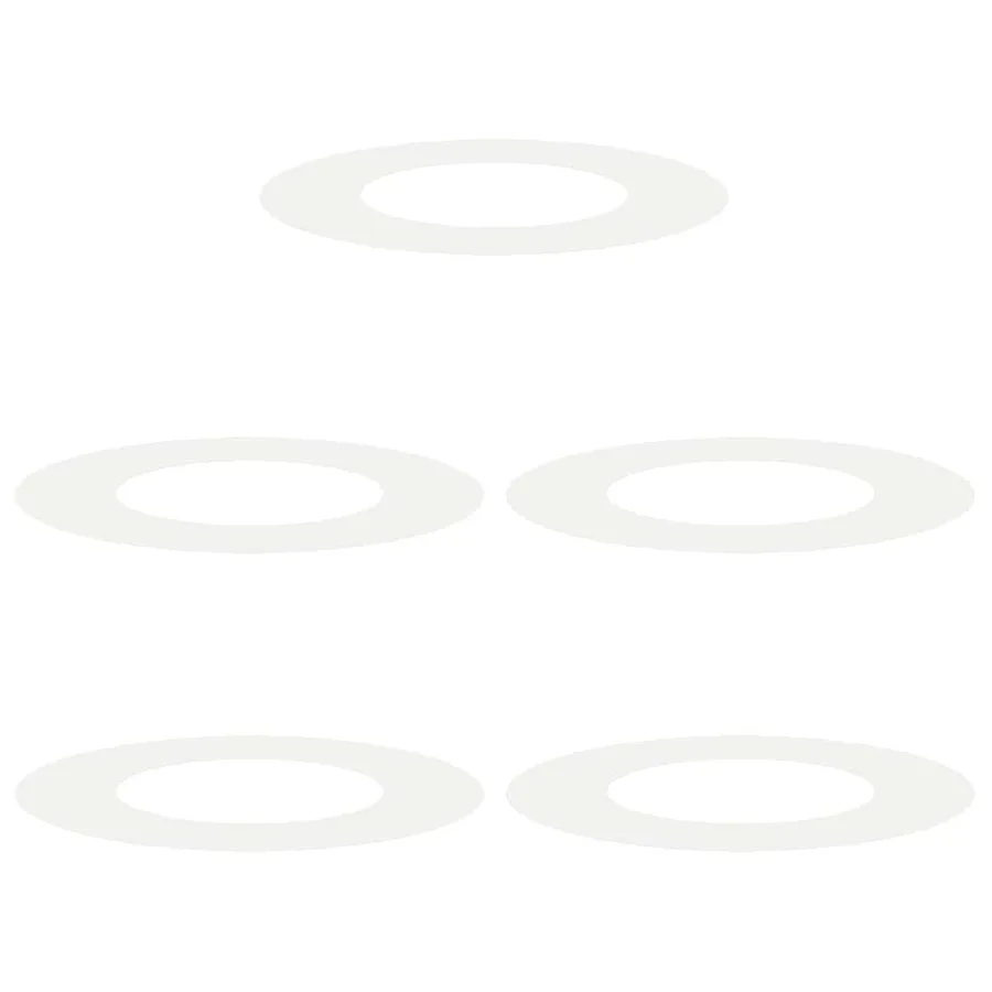 adapté pour anneaux d'arbre plats 5 pc Blanc Ø40/70 cm Acier - 2