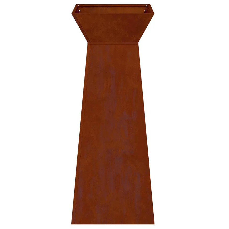 Jardinière à pilier 2 pc Rouillé 40 x 40 x 100 cm - 7