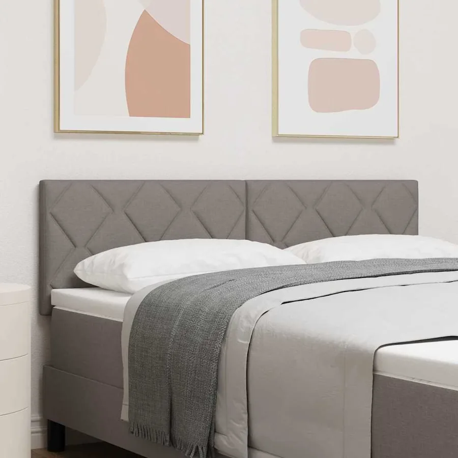 Tête de lit Taupe 160 cm tissu