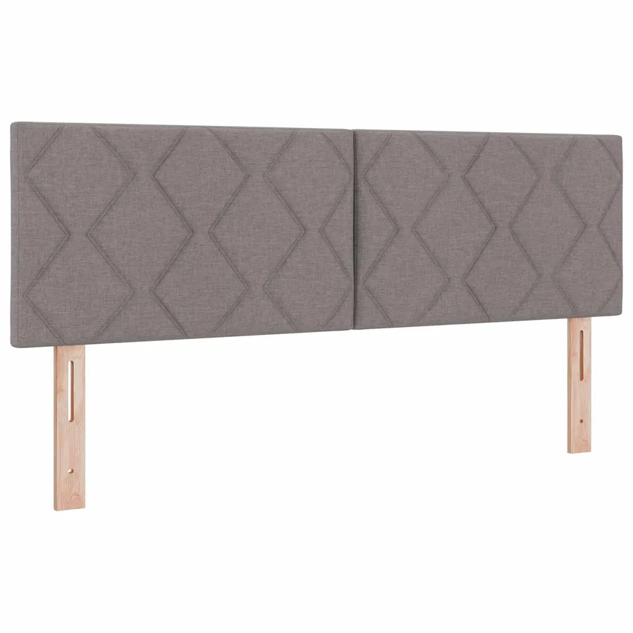 Tête de lit LED Taupe 160 cm tissu - 2