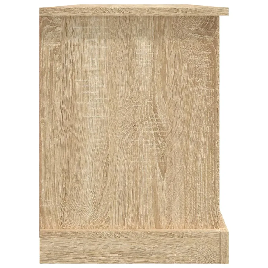 Meuble TV chêne sonoma 99,5x35,5x48 cm bois d'ingénierie - 7