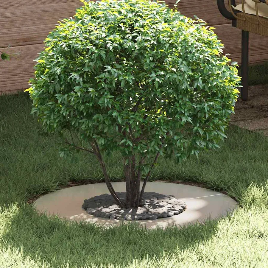 adapté pour anneau d'arbre plat Argent Ø30/60 cm