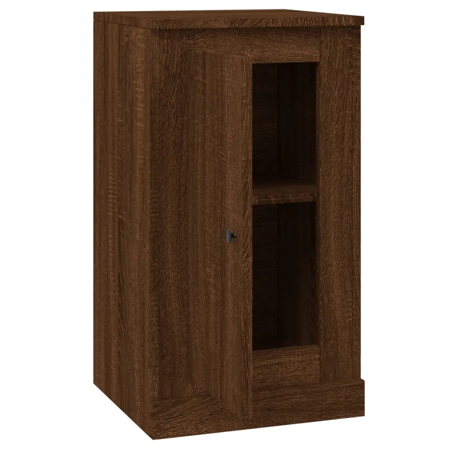 Buffet chêne marron 37,5x35,5x67,5 cm bois d'ingénierie - 6