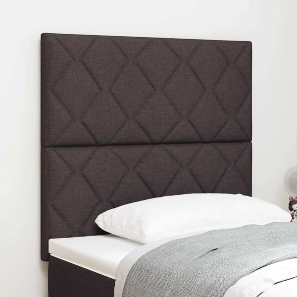 Tête de lit Marron foncé 100 cm tissu