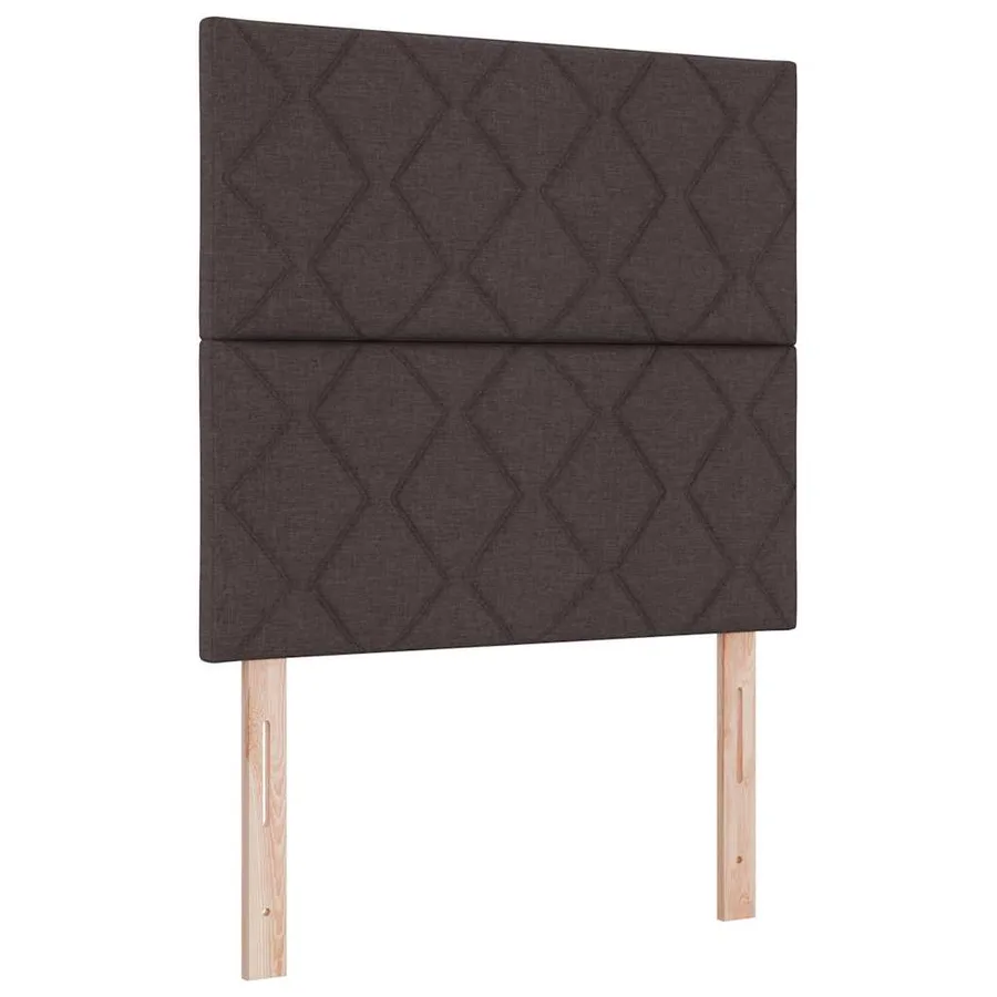 Tête de lit Marron foncé 100 cm tissu - 2