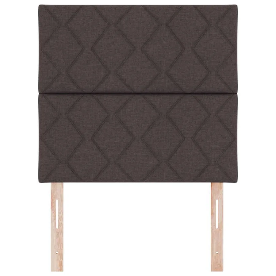 Tête de lit Marron foncé 100 cm tissu - 4