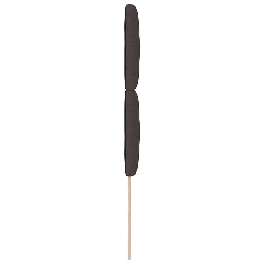 Tête de lit Marron foncé 100 cm tissu - 5
