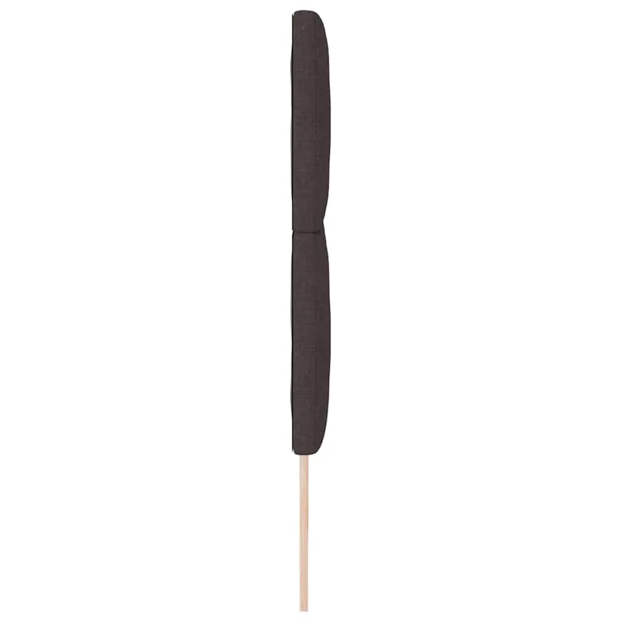 Tête de lit Marron foncé 200 cm tissu - 5