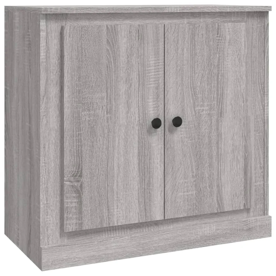 Buffet sonoma gris 70x35,5x67,5 cm bois d'ingénierie - 2