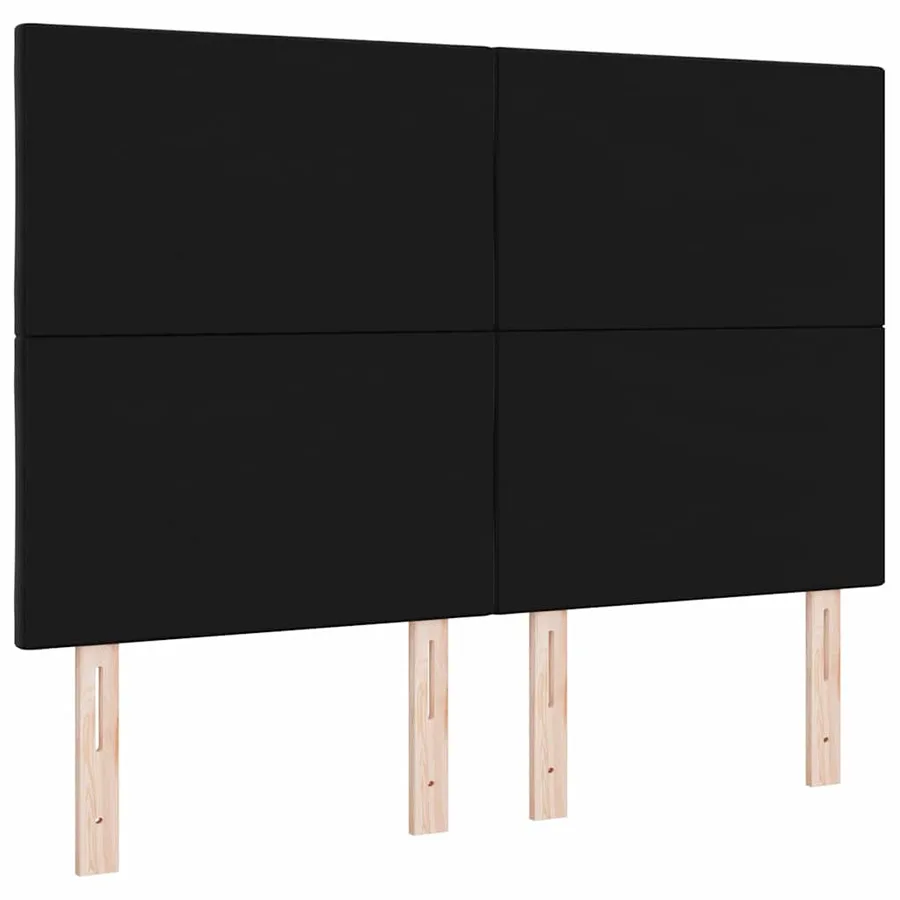 Tête de lit Noir 144 cm Velours - 6