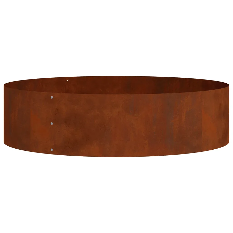 Anneau de jardinière Rouillé 80 x 80 x 20 cm Acier patiné - 2