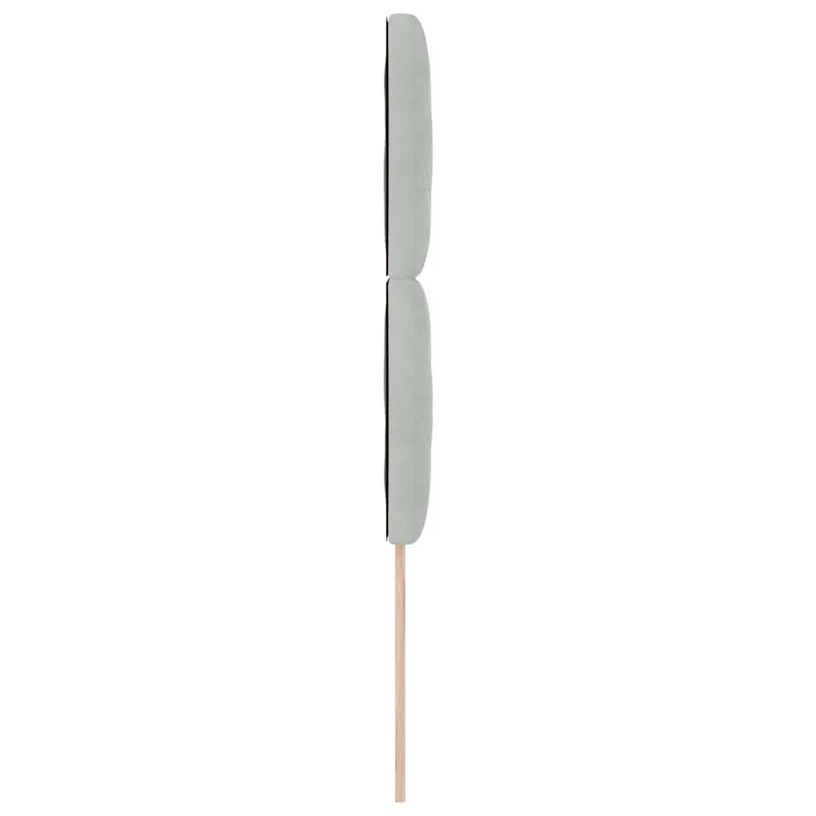 Tête de lit Gris clair 90 cm Velours - 5