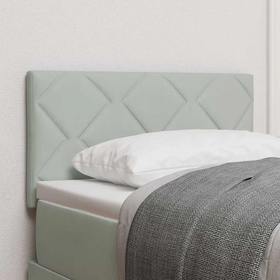 Tête de lit LED Gris clair 80 cm Velours
