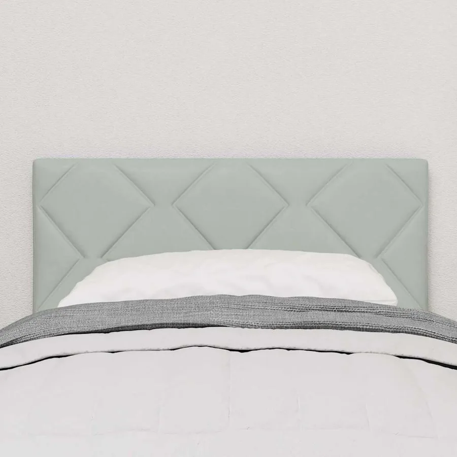 Tête de lit LED Gris clair 80 cm Velours - 3