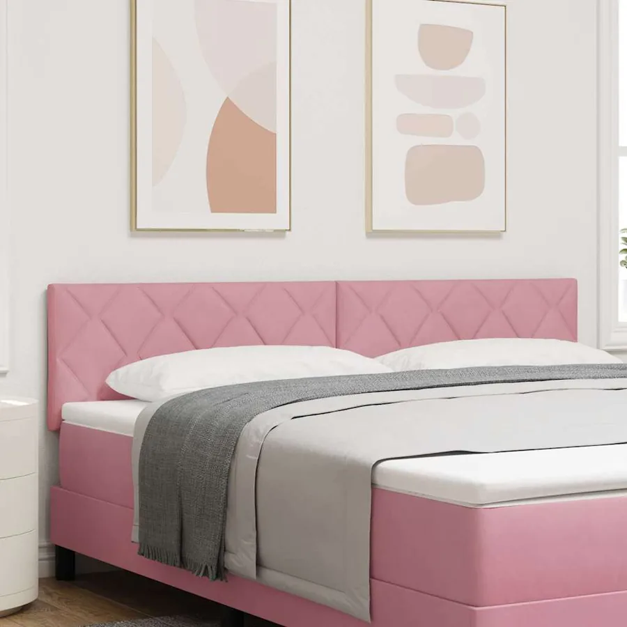 Tête de lit LED Rose 180 cm Velours