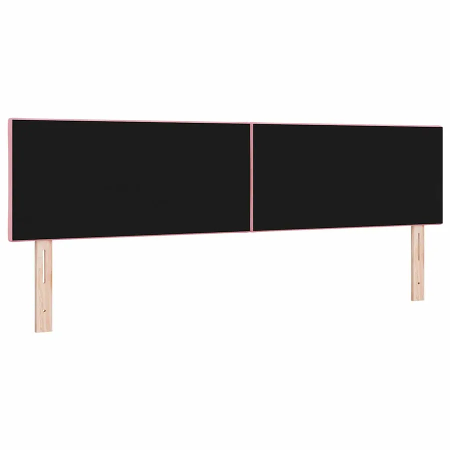 Tête de lit LED Rose 180 cm Velours - 7