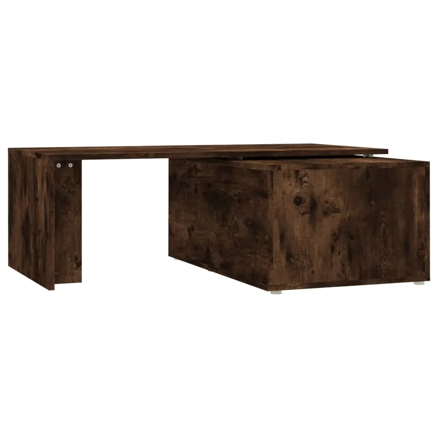 Table basse Chêne fumé 150x50x35 cm Bois d'ingénierie - 10