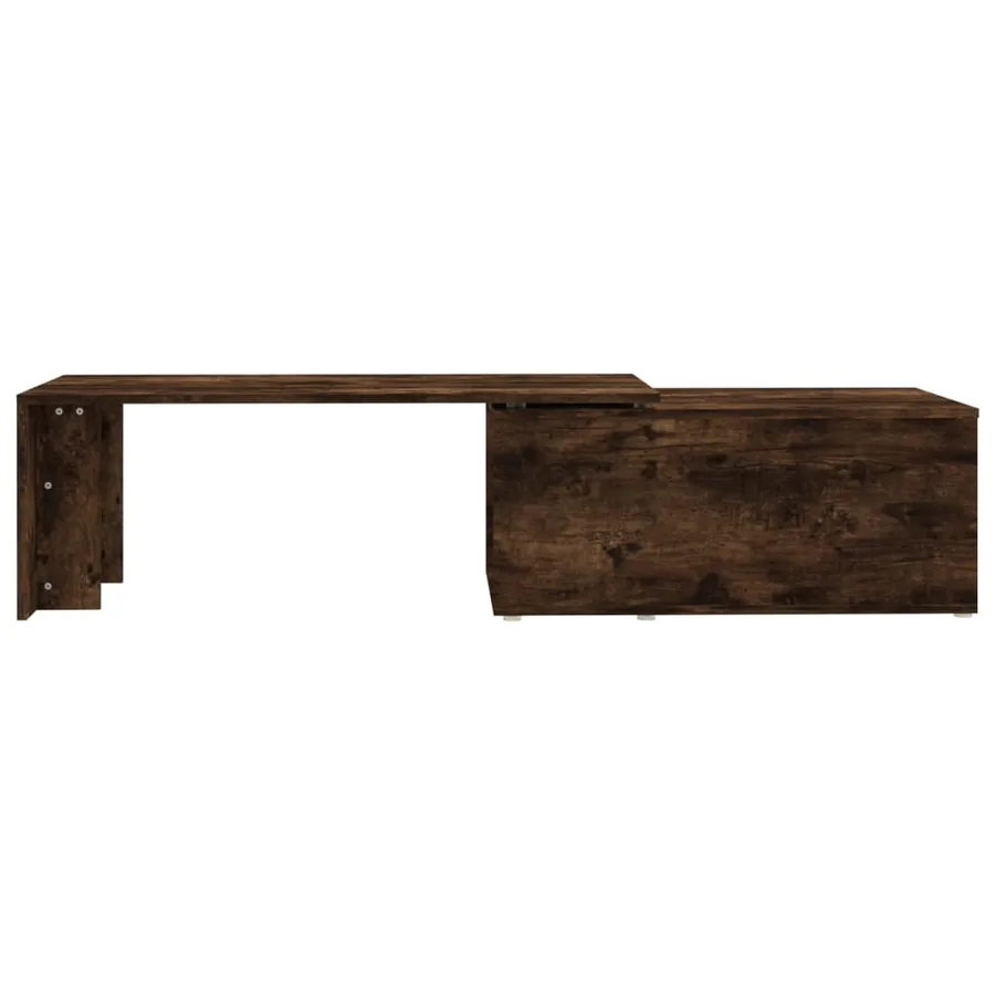 Table basse Chêne fumé 150x50x35 cm Bois d'ingénierie - 8