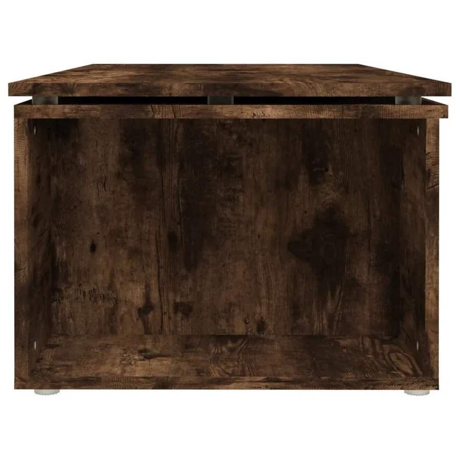 Table basse Chêne fumé 150x50x35 cm Bois d'ingénierie - 9