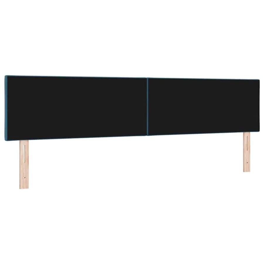 Tête de lit Bleu foncé 200 cm Velours - 4