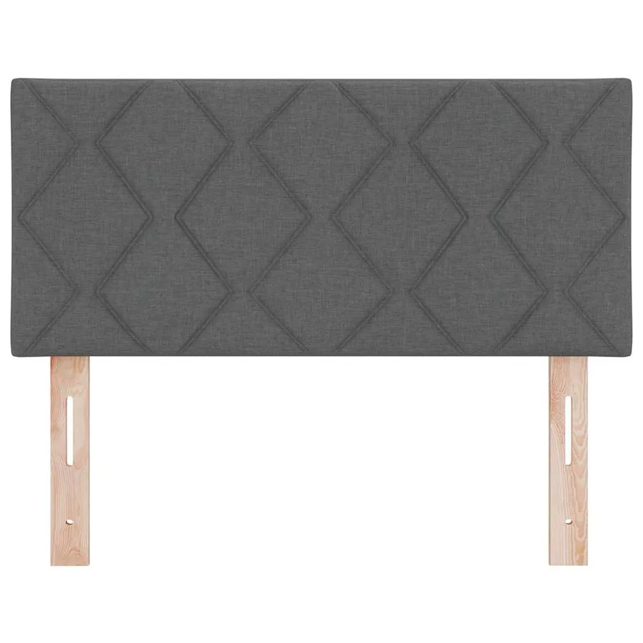 Tête de lit LED Gris 90 cm tissu - 4