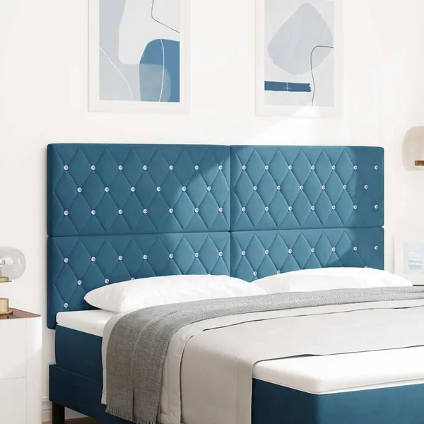 Tête de lit Bleu foncé 180 cm Velours