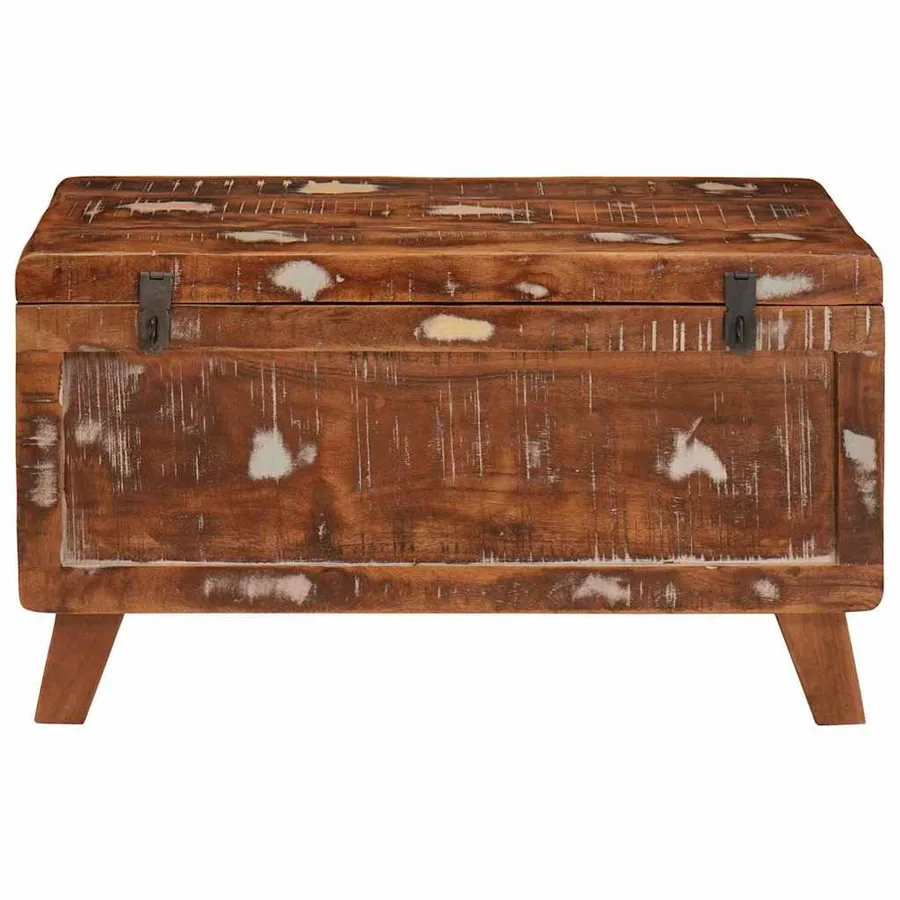 Boîte de rangement 70 x 35 x 40 cm Bois massif recyclé - 5