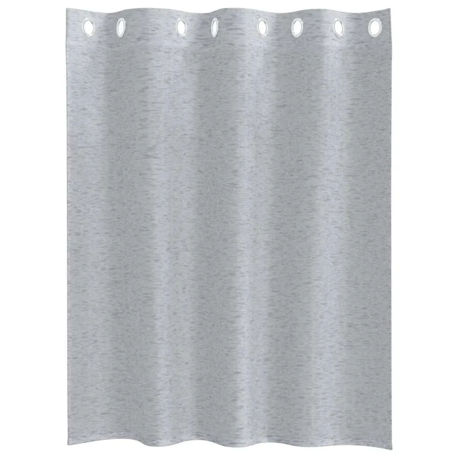 Rideau en Voile 2 pcs Gris foncé 140 x 140 cm Polyester - 4