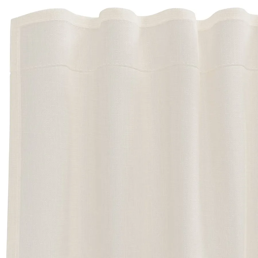 Rideaux en voile à œillets 2 pcs couleur crème - 5