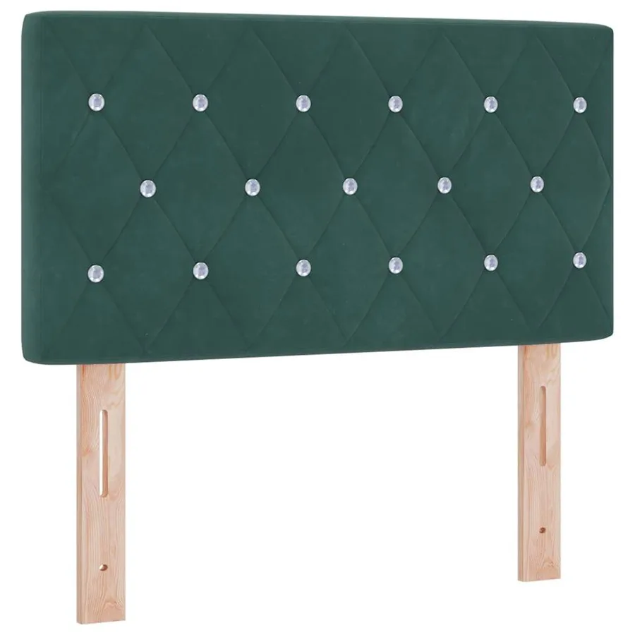 Tête de lit LED avec bandes LED Vert foncé 80 cm Velours - 2