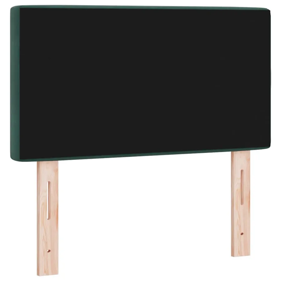 Tête de lit LED avec bandes LED Vert foncé 80 cm Velours - 7