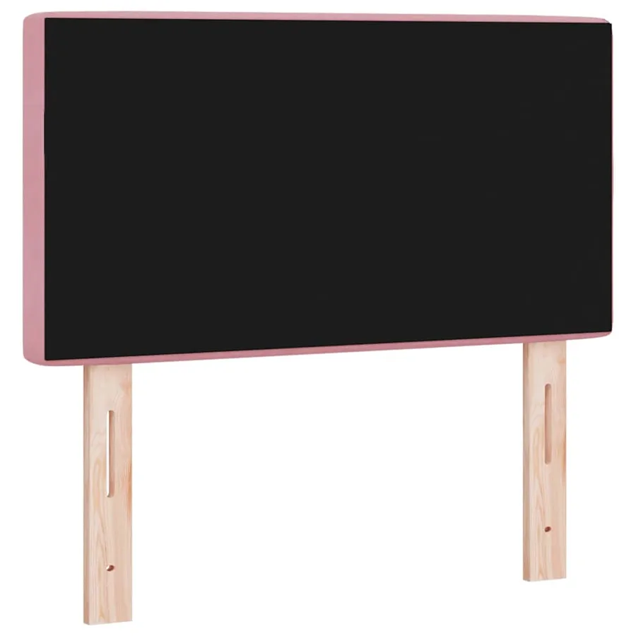 Tête de lit LED avec bandes LED Rose 80 cm Velours - 7