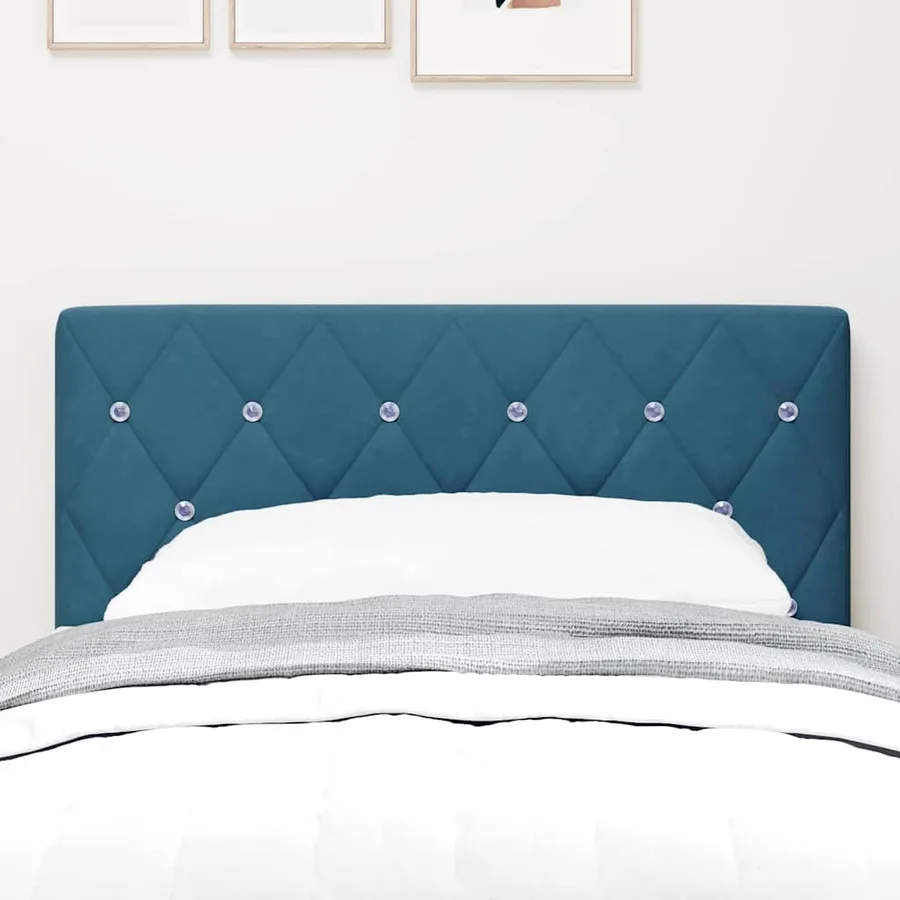 Tête de lit Bleu foncé 80 cm Velours - 3