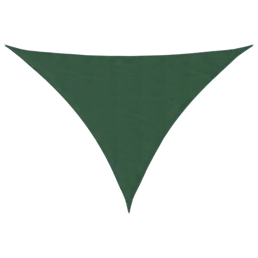 Voile d'ombrage vert foncé 7 x 5 x 5 m 100 % polyester Oxford - 2