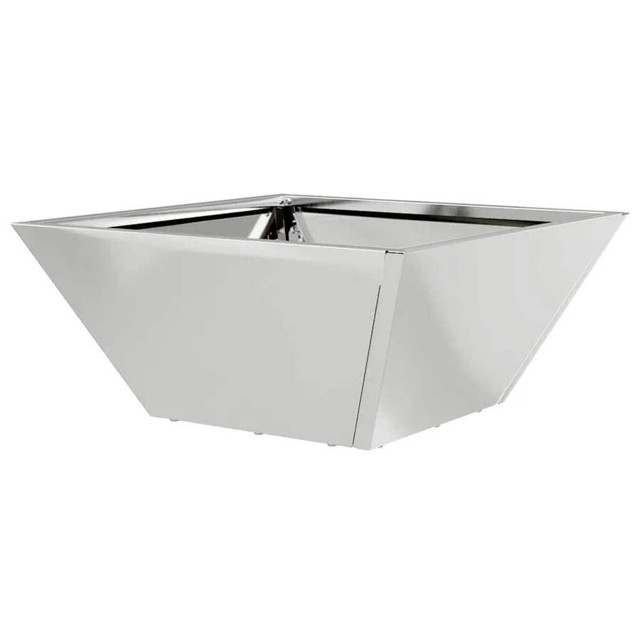 Cache-pot de jardin Argent 35 x 35 x 15 cm Acier galvanisé - 7