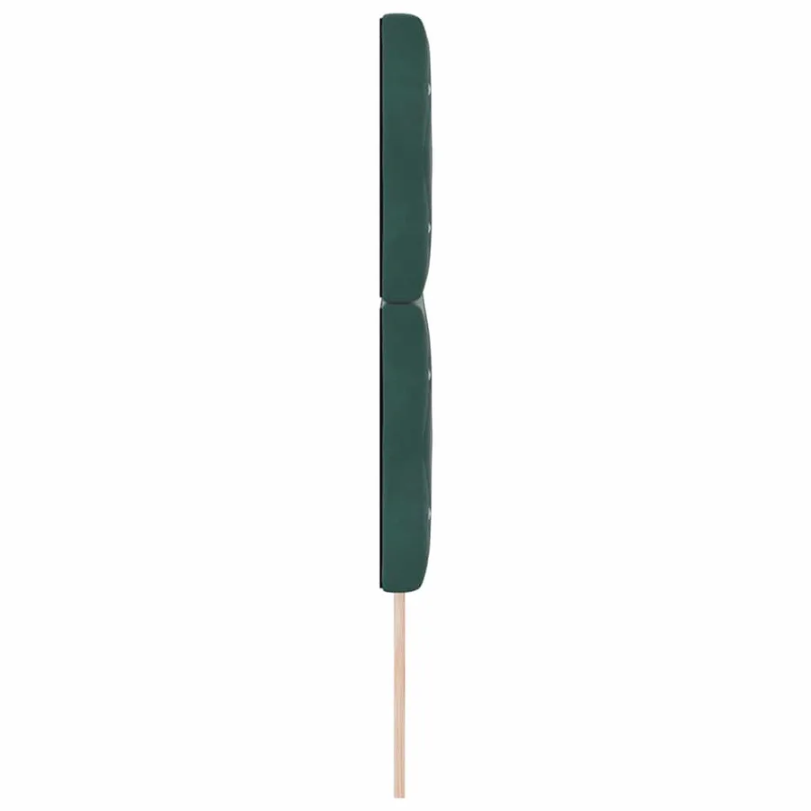 Tête de lit LED avec bandes LED Vert foncé 144 cm Velours - 6