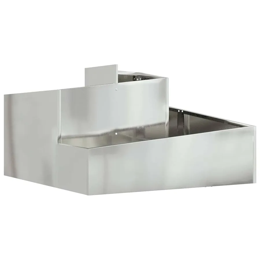 Cache-pot de jardin Argent 80 x 80 x 50 cm Acier galvanisé - 2