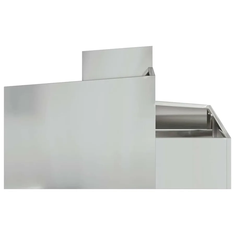 Cache-pot de jardin Argent 80 x 80 x 50 cm Acier galvanisé - 6